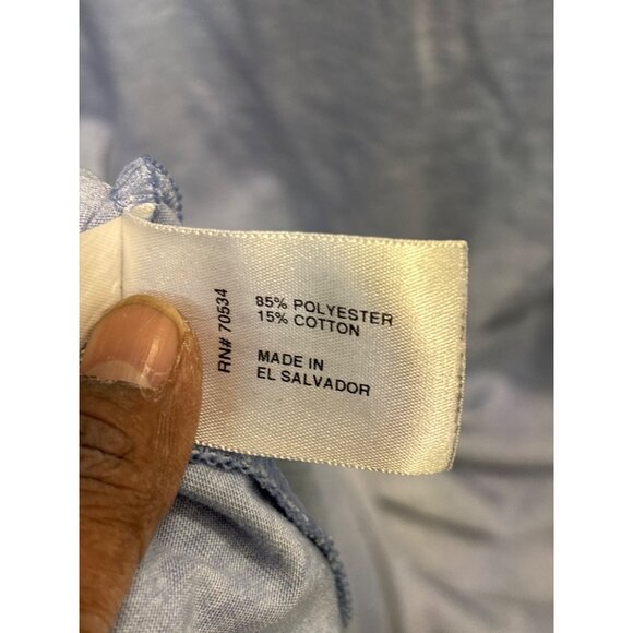 Orvis Lightweight Blue Half-Zip Pullover Shirt L - Picture 13 of 14